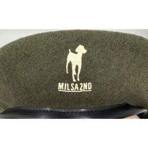 Milsa Second Flat‎ Beret Wool Women's Hat Cap Green